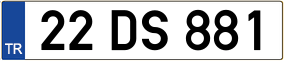 Truck License Plate
